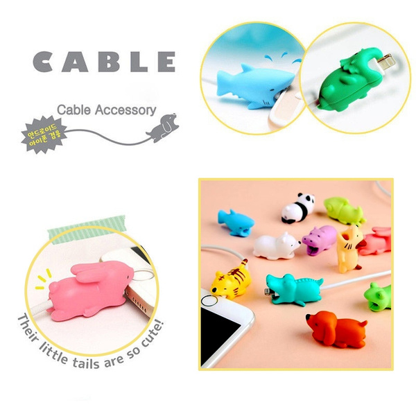 Cute Cable Protector - Animal Cable Bite for Iphone Ipad Lightning Charger  Data Cord Saver Protection | Wish