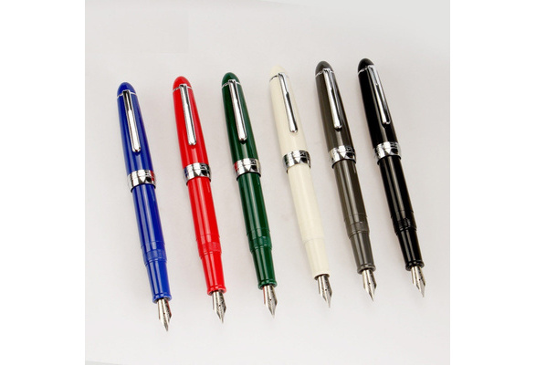 Jinhao 992 Plastic Fountain Pen Screw Cap Fine Nib 0.5mm Students Writing Gift#w 