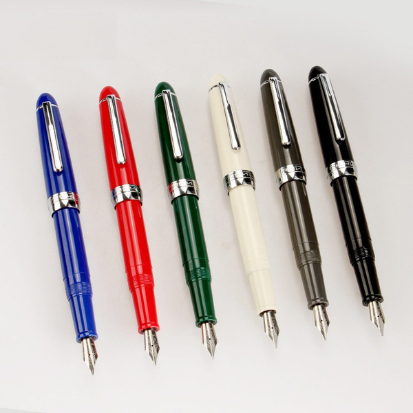 Jinhao 992 Plastic Opaque Fountain Pen Screw Cap Fine Nib F/0.5mm Gift Writing 