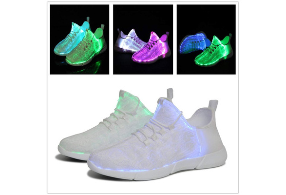 white light up shoes