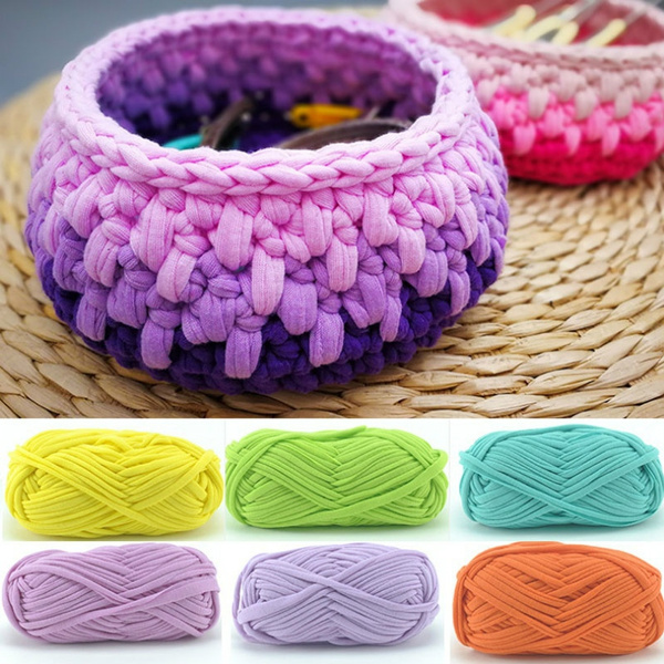 1 Pcs 100g DIY Knitting Wool for Rugs Woven Thread Cotton Cloth Yarn ...