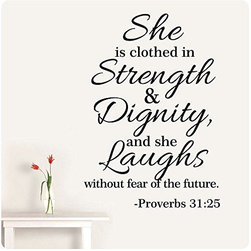 bible verse she laughs at the future