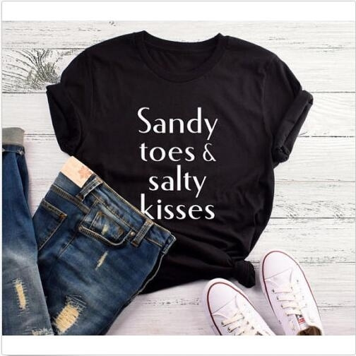 Salty & Sandy Womens Boyfriend Fit Tee 