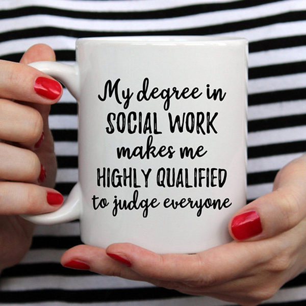 ceramic coffee social work gift or social worker gifts 