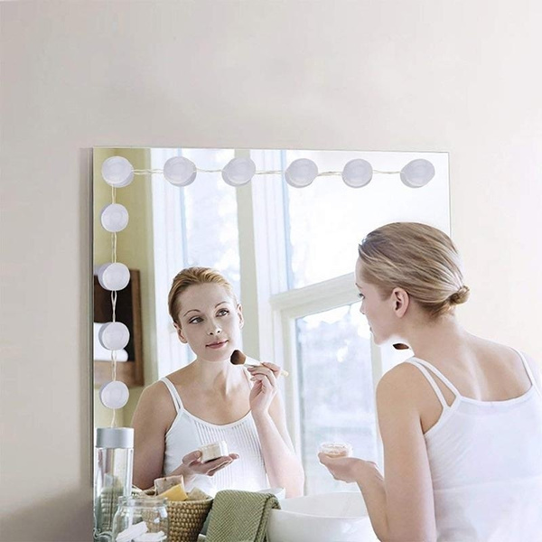 Dayy Hollywood Style Led Vanity Mirror Lights Kit With 10 Dimmable Light Bulbs For Makeup Dressing Table Vanity Set Uk Eu Us Wish