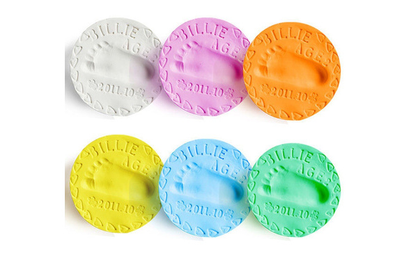 Arcilla suave de secado al aire para bebés,Kit de impresión de pie d Arcilla suave de secado al aire para bebés,Kit de impresión de pie d