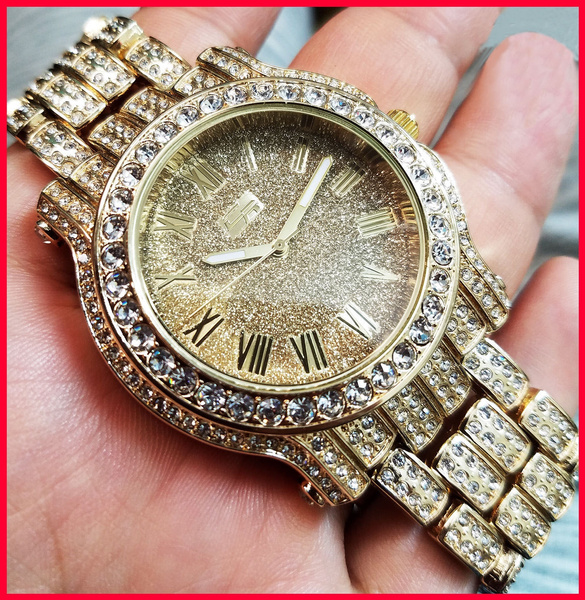PINTIME Iced Out Bling Mens Crystal Fashion Hip Hop Rapper India | Ubuy