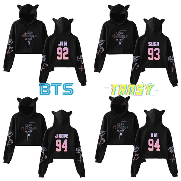 Bts 2025 cropped hoodie