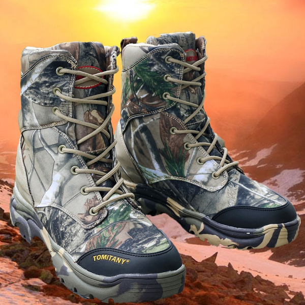 Men's Military Combat Tactical Boots Hiking Boots Camouflage Boots