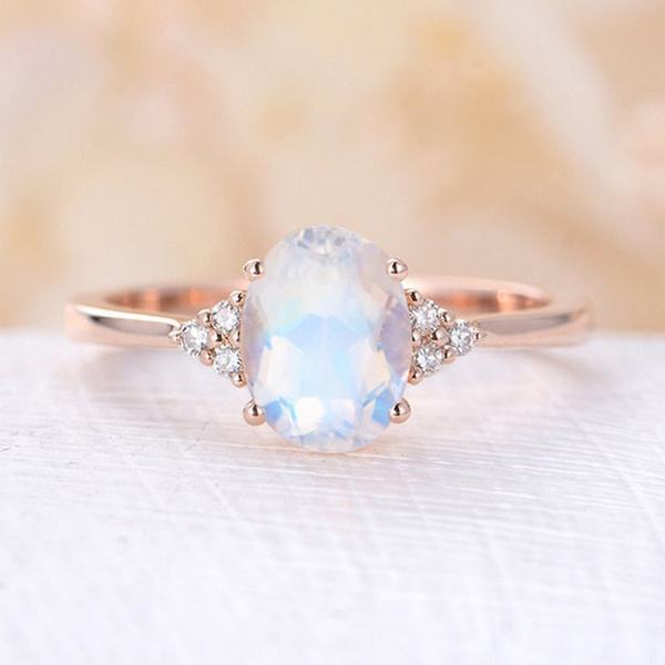 opal stone promise rings