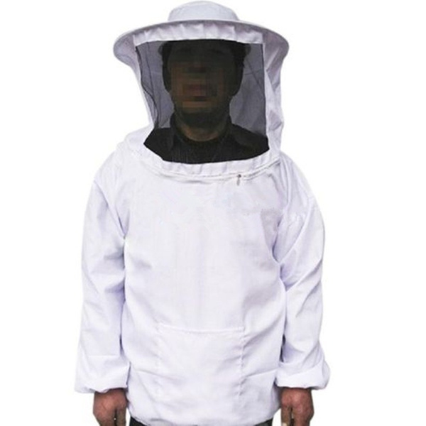 Beekeeping Smock Veil Bee Keeping Protective Clothes Hat Pull Over ...