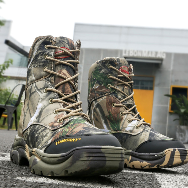 camo hiking boots for men