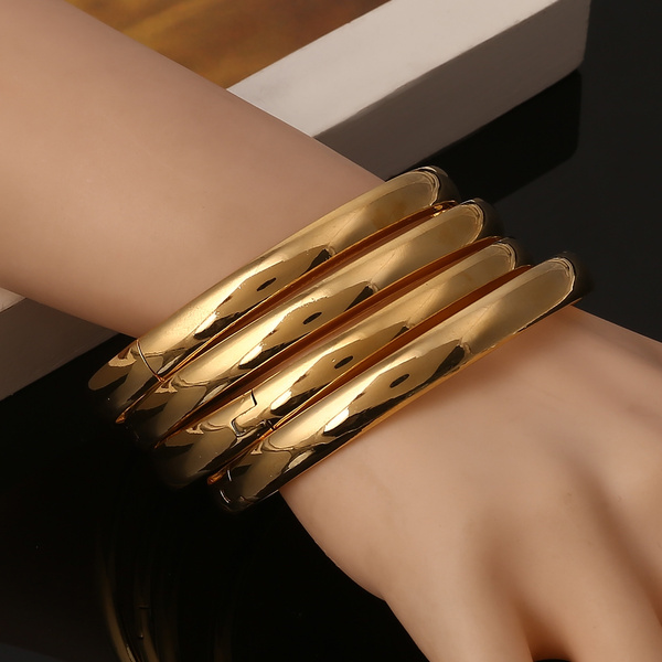 Ethiopian Bangles Dubai Gold Jewelry Bangles For Ethiopian Glossy Plain Bangles Bracelets Ethiopian Bangles Dubai Gold Jewelry Bangles For Ethiopian Glossy Plain Bangles Bracelets