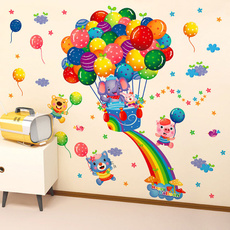 PVC wall stickers, nurseryroomwalldecal, art, rainbow
