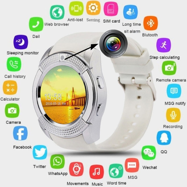 v8 wireless smart watch bluetooth