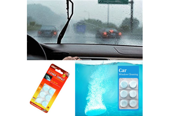 12/24pcs Car Windshield Glass Cleaner Solid Wiper Fine Seminoma Wiper Auto  Window Cleaning