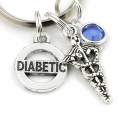 diabetickeychain, Key Chain, Jewelry, Creative Jewelry