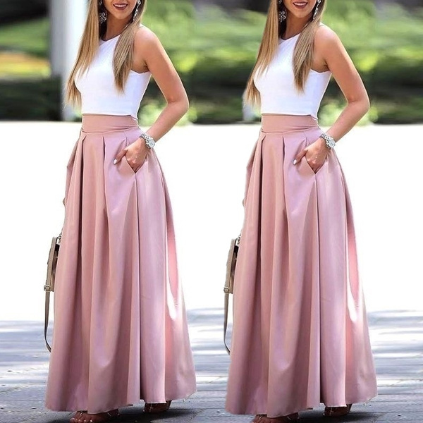 dress crop top and long skirt
