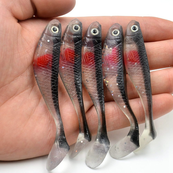 Silicon Soft Shad Worm Artificial Fishing Baits Fishing Lure Set Gift