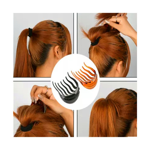 2x Fashion Style Hair Clip Bumpit Bouffant Ponytail Hair Comb Hair Accessories 