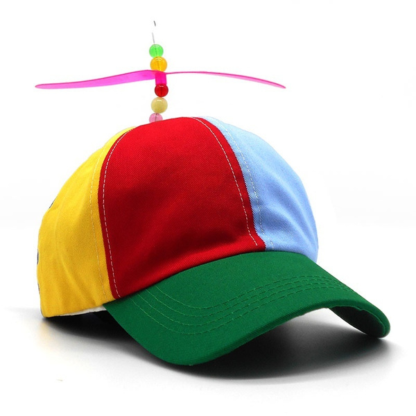 Propeller Cap Hat Helicopter Rainbow 