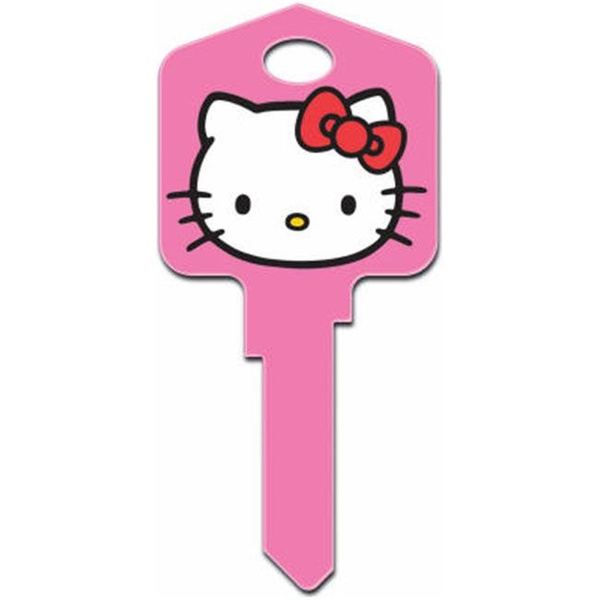 87644 Hello Kitty Key, KW1 Hello Kitty Pink Painted Key Blank | Wish