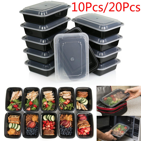 Microwaveable Small Lunch Box 1000ml Refrigerator Food Storage Container with Lid Reusable Fresh-keeping Food Storage Box Micorwaveable Office School
