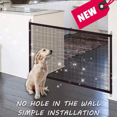 Pet Saftey Gate - Magic Gate Pet safety Enclosure Portable Folding Pet Isolation Net Safety Guard For Pets Dog Cat 2 Size