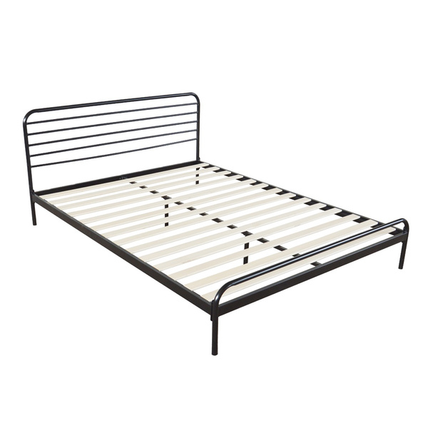 Bed Iron Frame Wooden Slat, Metal Bed Frame Support Bar