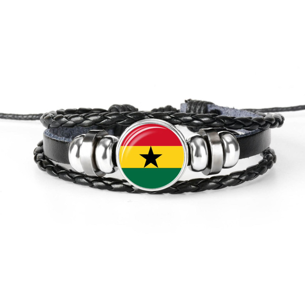 Ghana Flag Bracelet - Etsy | Ghana flag, Beaded bracelets, Etsy