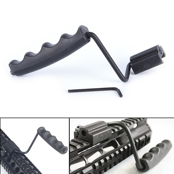 1pc rifle flat top folding carry handle for picatinny weaver rail 21mm
