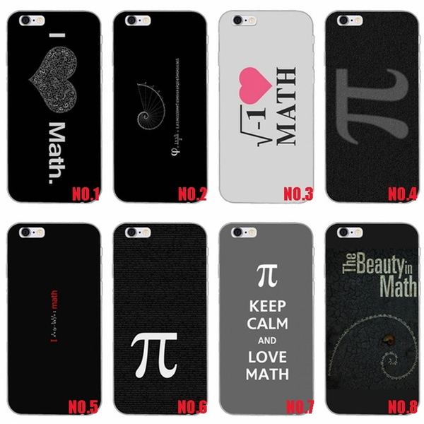 Designs Math phone Case I Love Math cover case for Iphone 11 12 Samsung S20 Cover Black Soft Durable TPU Phone Case