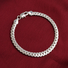 openbracelet, 18k gold, Chain bracelet, braceletampbeadssilver925