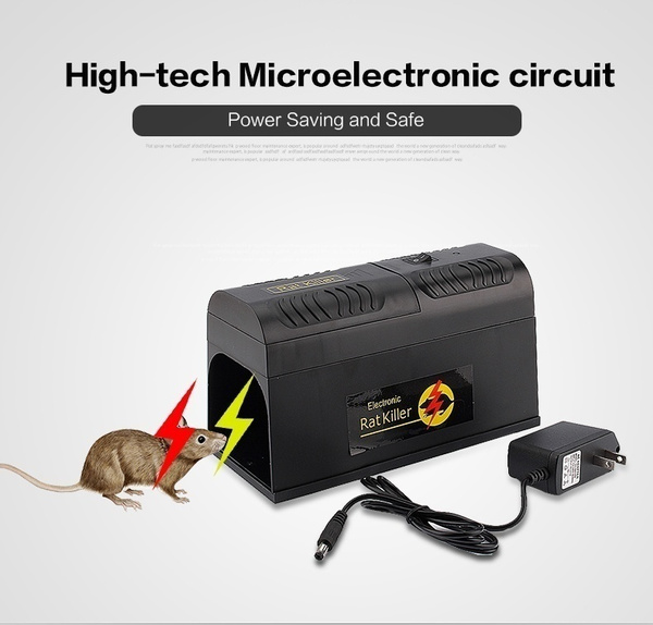 Black Electronic Mouse Mice Rat Zapper Rodent Trap Killer Victor Control Black Electronic Mouse Mice Rat Zapper Rodent Trap Killer Victor Control