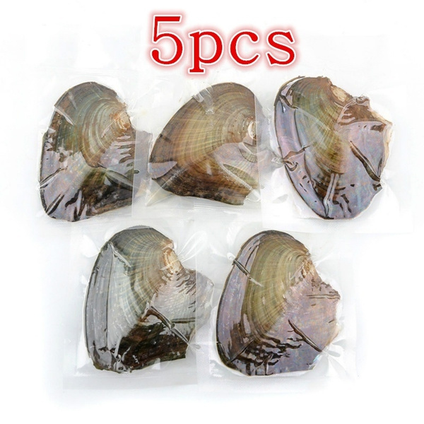 10 Pcs Vacuum-packing Pearl Oysters Freshwater Pearls Pearl Oval Bead Pearl Oyster Mussel Individually Wrap Each Oyster 6 11 Pearls 5cd2e56435af5c3235eba2e7