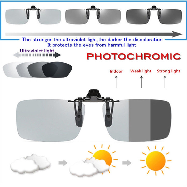 Retro Photochromic Polarised Sunglasses UV400 Polarized Fishing Driving Eyewear 