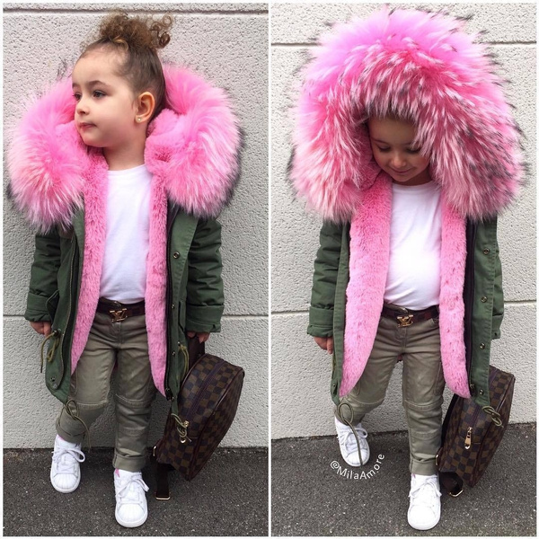 childrens fox fur coats