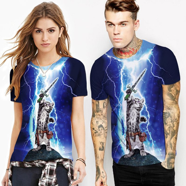 lightning cat shirt