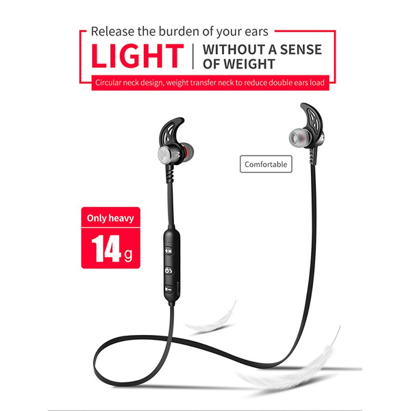 Dprui 2018 New Bluetooth Earphone For Phone Sports Wireless Mic