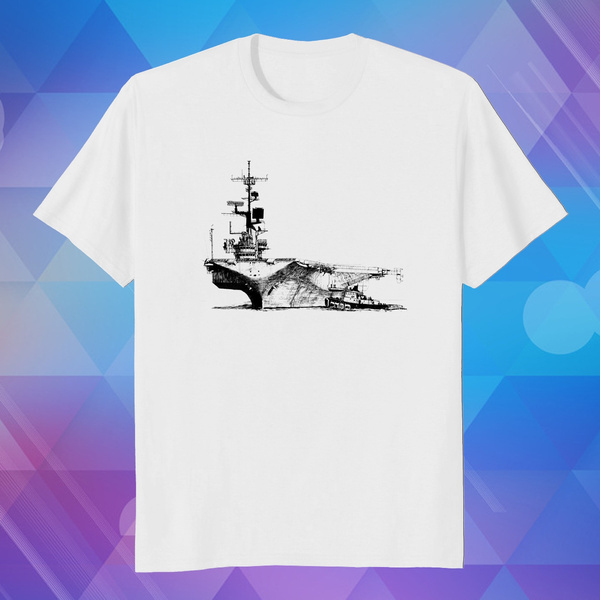 US Navy T-Shirt (Aircraft Carrier Design) Aircraft Carrier Men's Tee | Wish