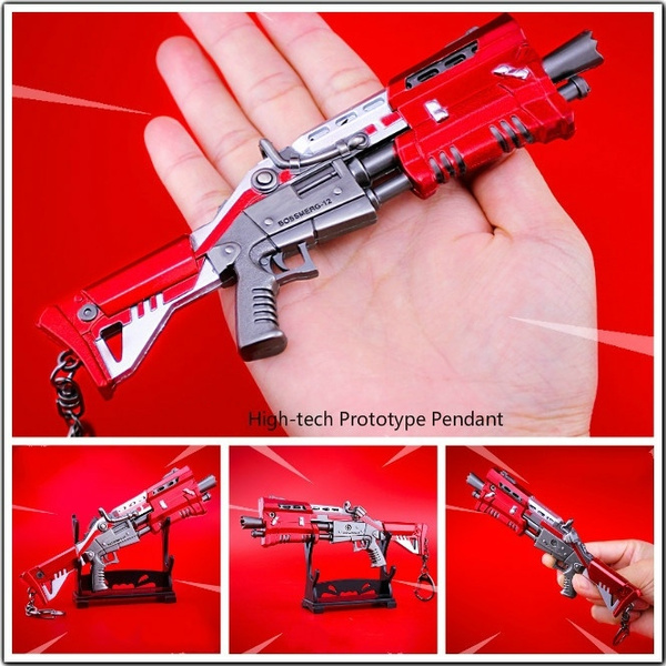 FPS GAME High-tech Prototype Tactical Shotgun Spray Rifle Keychain