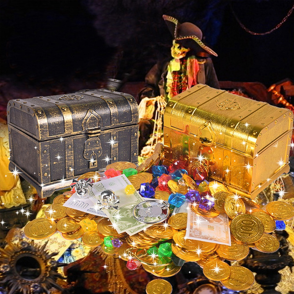 toy treasure chest with jewels