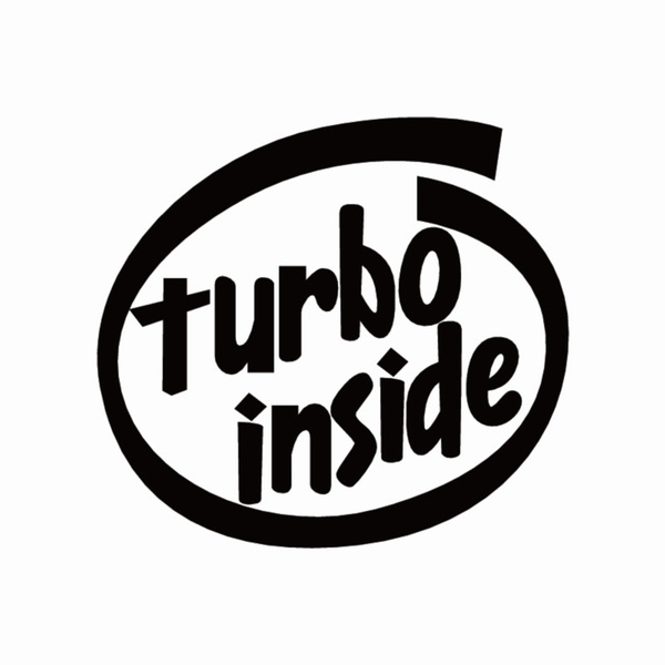 Turbo Inside Car Sticker Intel Sticker Baby In Car Warnig Sign Vinyl Car  Decal Removable Waterproof Reflective