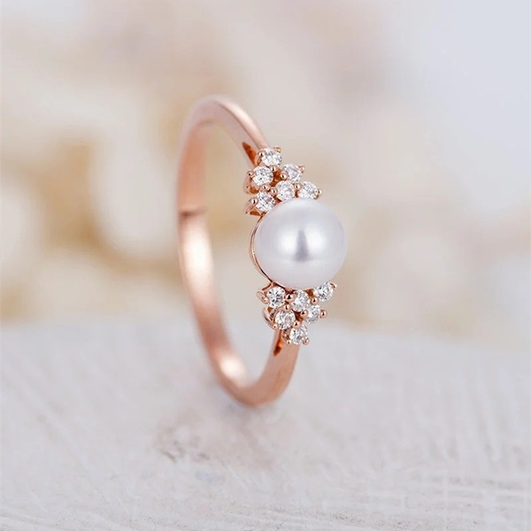 Pearl Rings: Pearl Engagement Rings, Akoya Pearl Rings