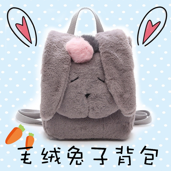 New Cartoon Plush Bag Cute Bunny Backpack