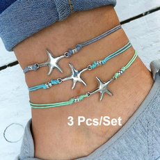 Star, starfishbracelet, starfish, multi-layer bracelet