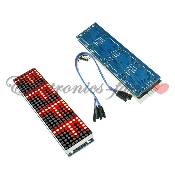 Max7219 Led Dot Matrix Display Module - 4-in-1 Development Board - Foto 7