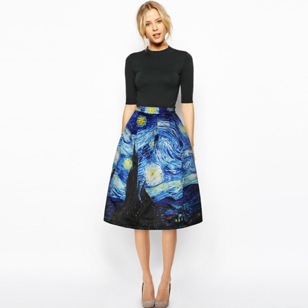 van gogh starry night dress