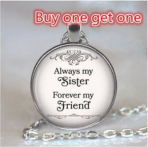 Always my sister on sale forever my friend necklace