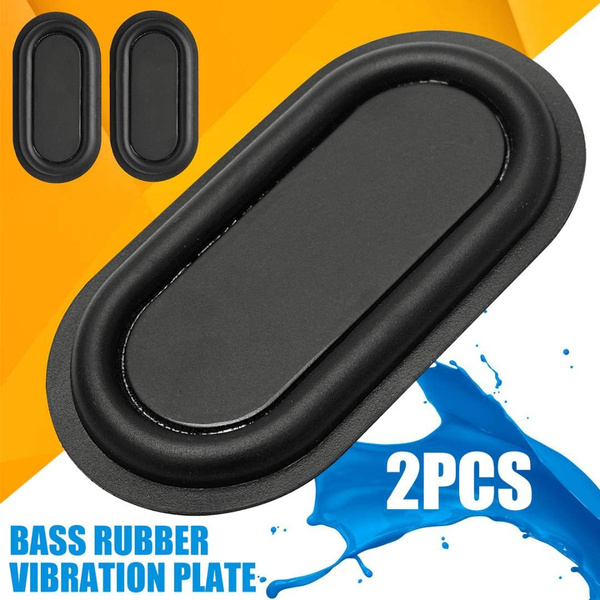 2pcs Bass Speaker Passive Radiator Auxiliary Black Bass Rubber Vibration Plate 